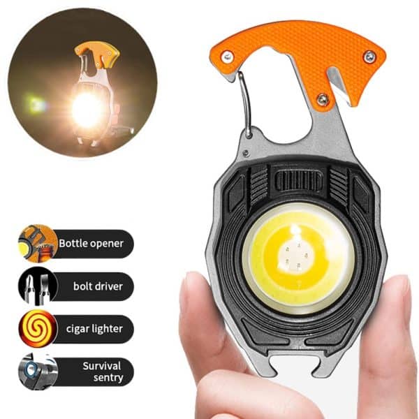 led rechargeable multifunctional keychain light