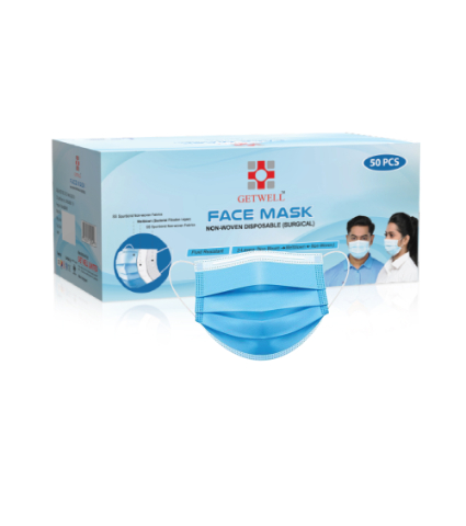 getwell non woven face mask (50 pcs)